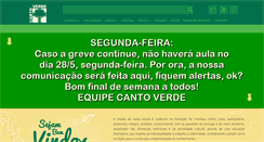 Desktop Screenshot of escolacantoverde.com.br