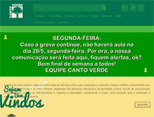 Tablet Screenshot of escolacantoverde.com.br